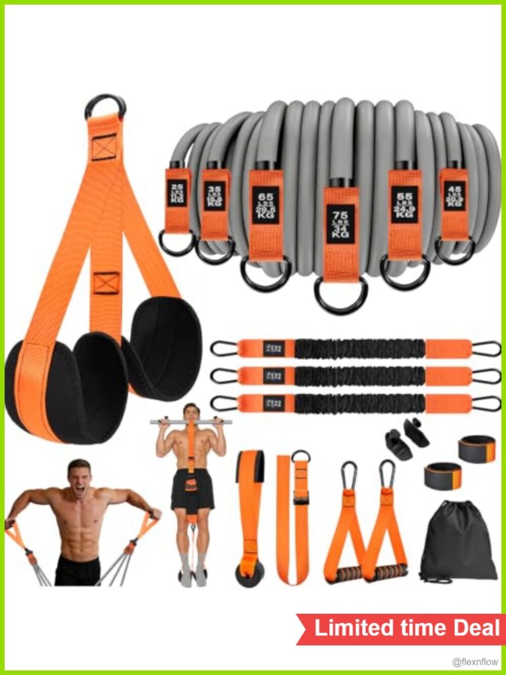 Heavy Duty Resistance Bands Set 525lbs with Pull Up Assistance Bands